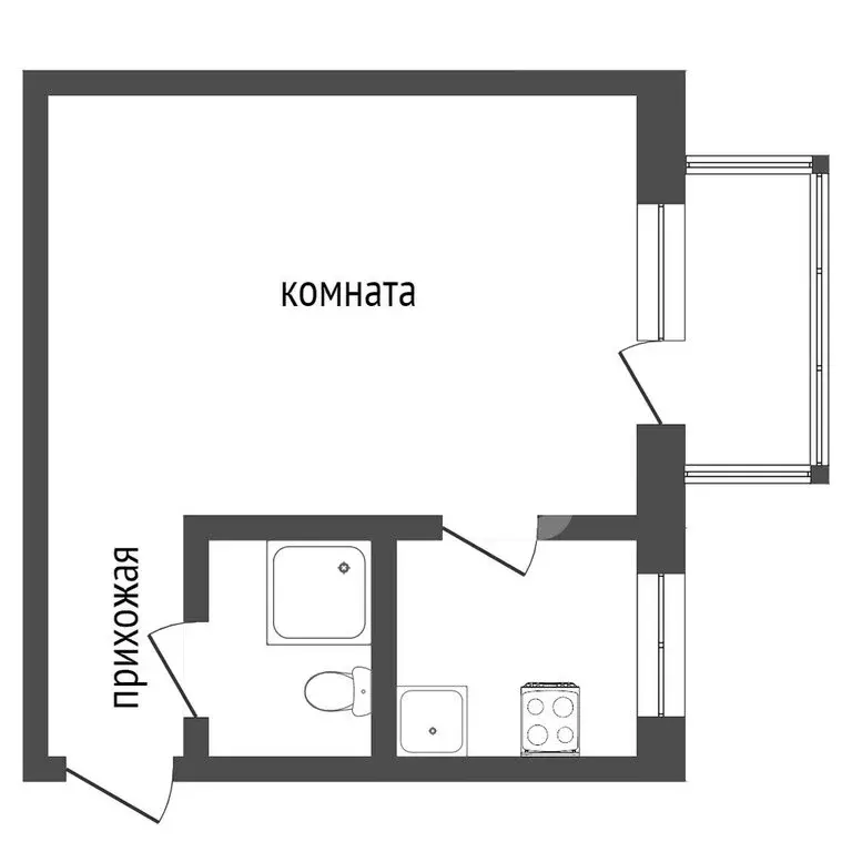 1-комнатная квартира: Севастополь, улица Академика Крылова, 15 (30.5 ... - Фото 0