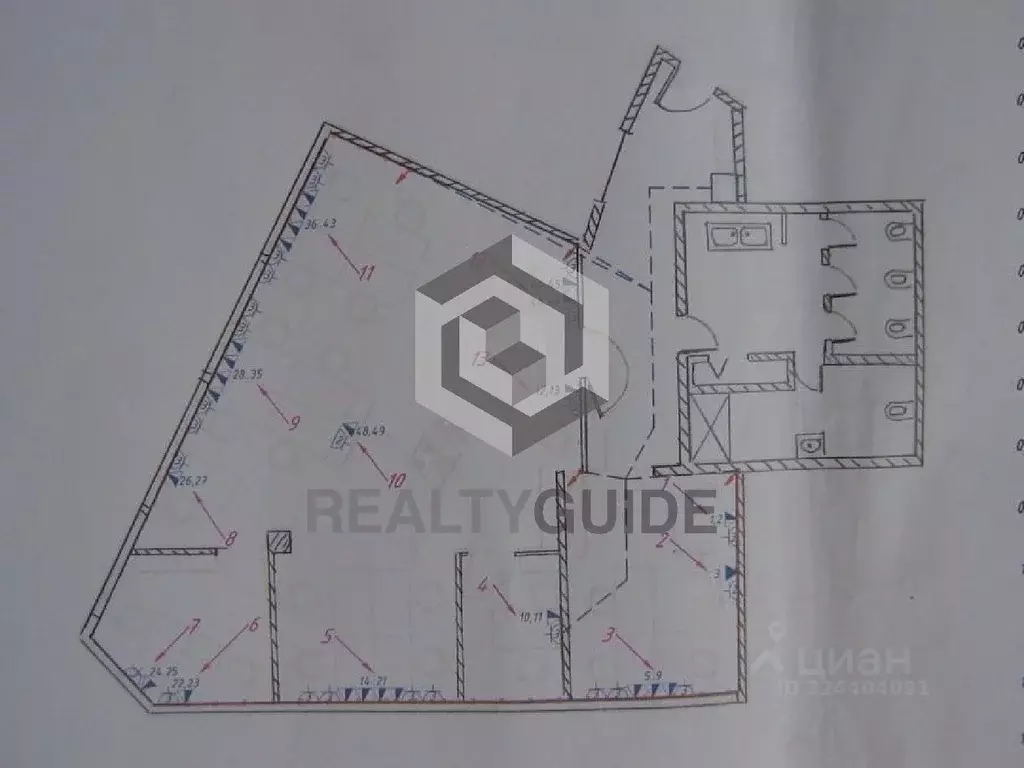 Офис в Москва Тургеневская пл., 2 (190 м) - Фото 2
