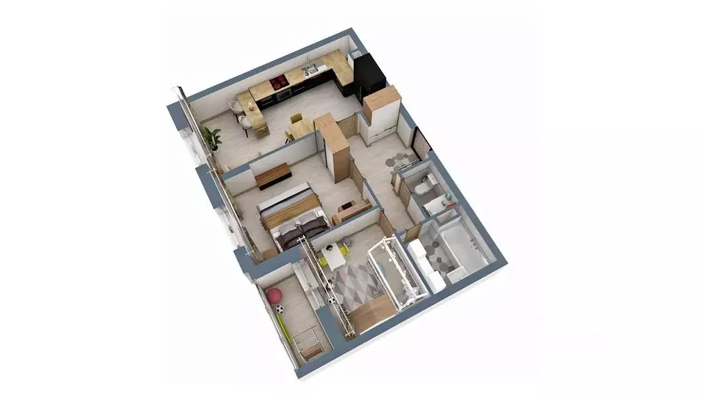 2-к кв. Владимирская область, Владимир Веризино мкр, Веризино лайф ... - Фото 1