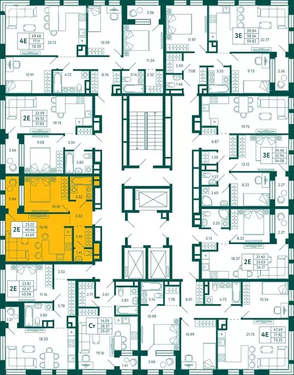1-комнатная квартира: Уфа, улица Расула Гамзатова (41.69 м) - Фото 2