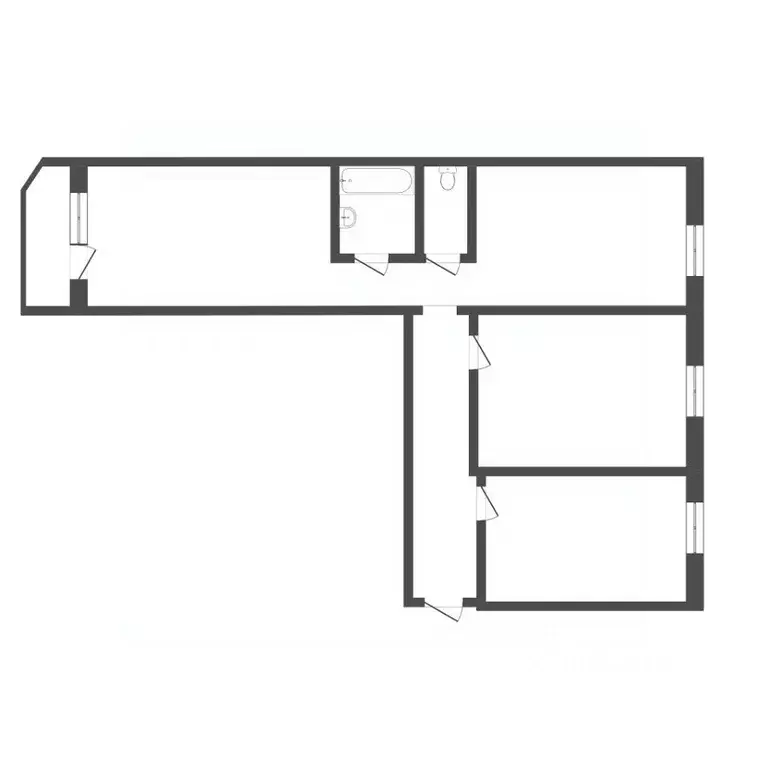 3-к кв. Тюменская область, Тюменский муниципальный округ, Боровский ... - Фото 2