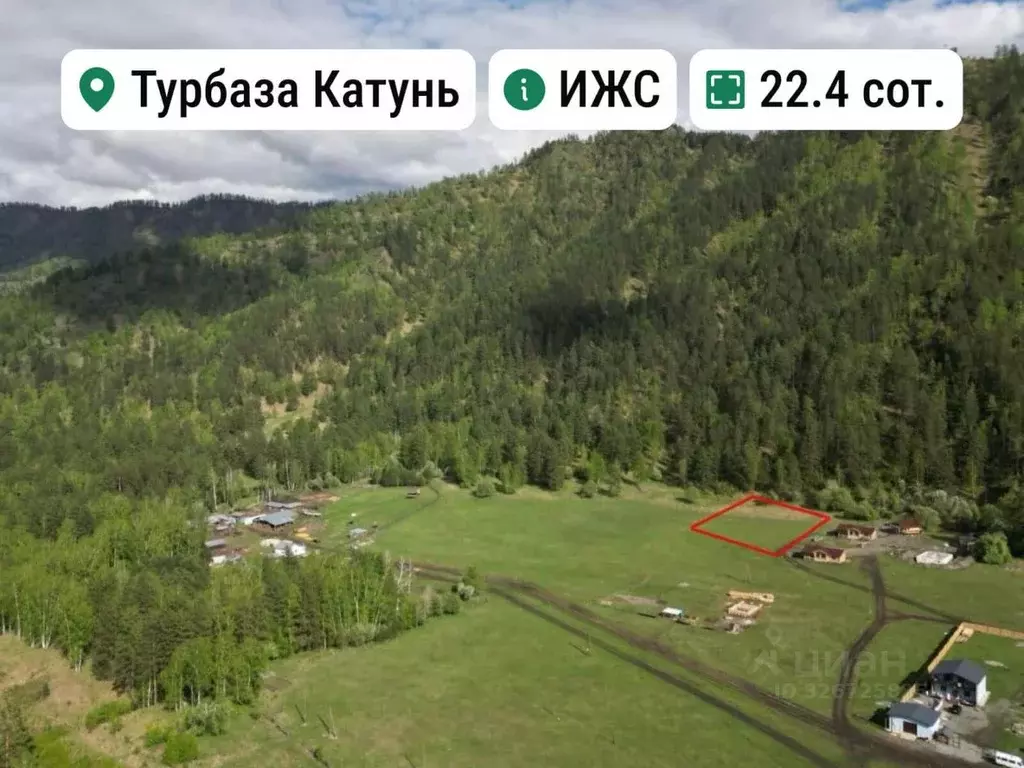 Участок в Алтай, Чемальский район, с. Турбаза Катунь Сосновая ул. ... - Фото 1
