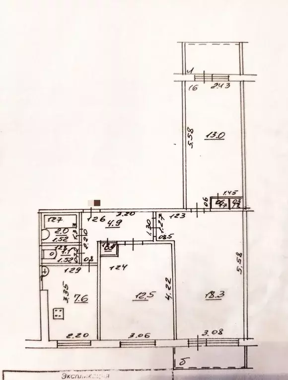 3-к кв. Самарская область, Самара Клиническая ул., 30 (65.0 м) - Фото 2