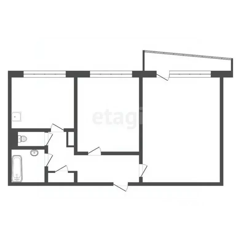 2-к кв. Челябинская область, Озерск ул. Дзержинского, 35 (49.2 м) - Фото 2