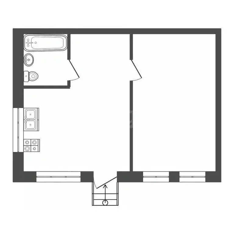 1-к кв. Ставропольский край, Кисловодск ул. Шаляпина (36.0 м) - Фото 2