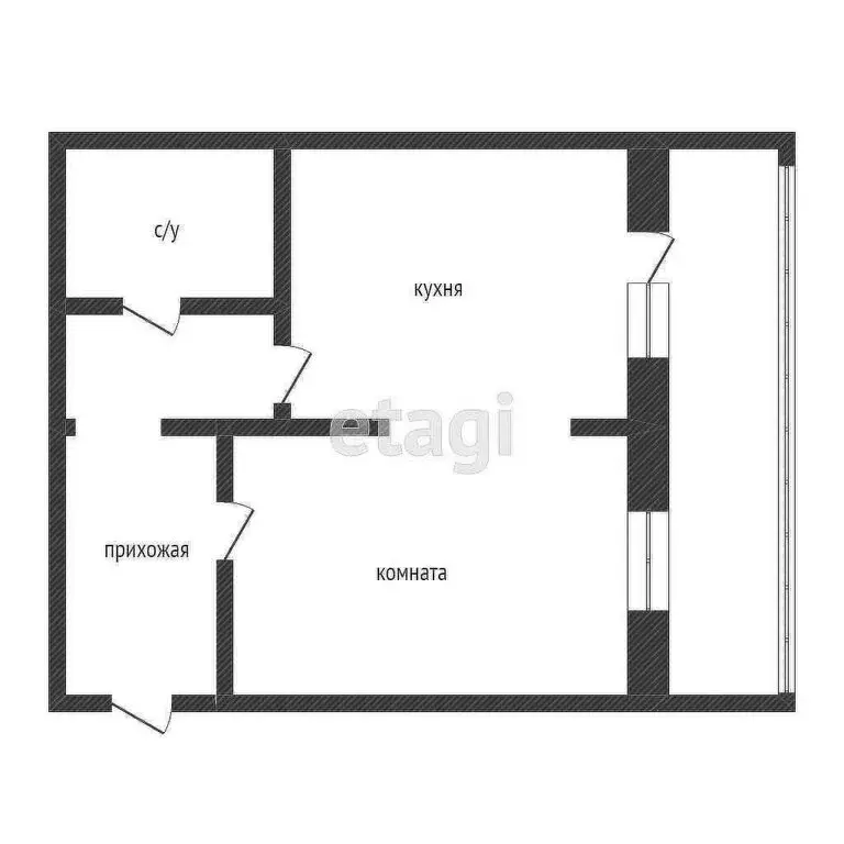 1-комнатная квартира: Курган, жилой район Заозёрный, 7-й микрорайон, ... - Фото 0