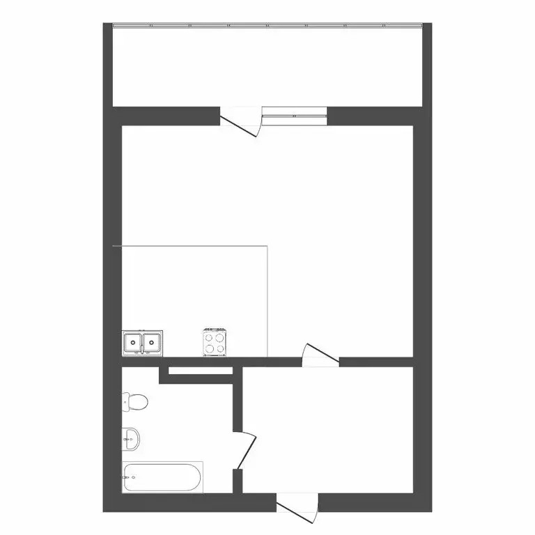 Квартира-студия: Тобольск, 15-й микрорайон, 37 (35 м) - Фото 0