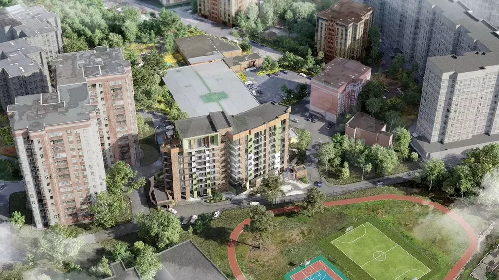 1-к. квартира, 37,7 м, 4/9 эт. - Фото 0
