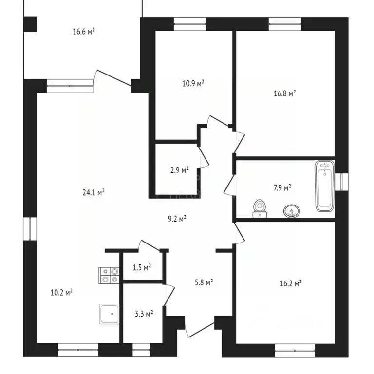 Коттедж в Тюменская область, Тюмень  (129 м) - Фото 1