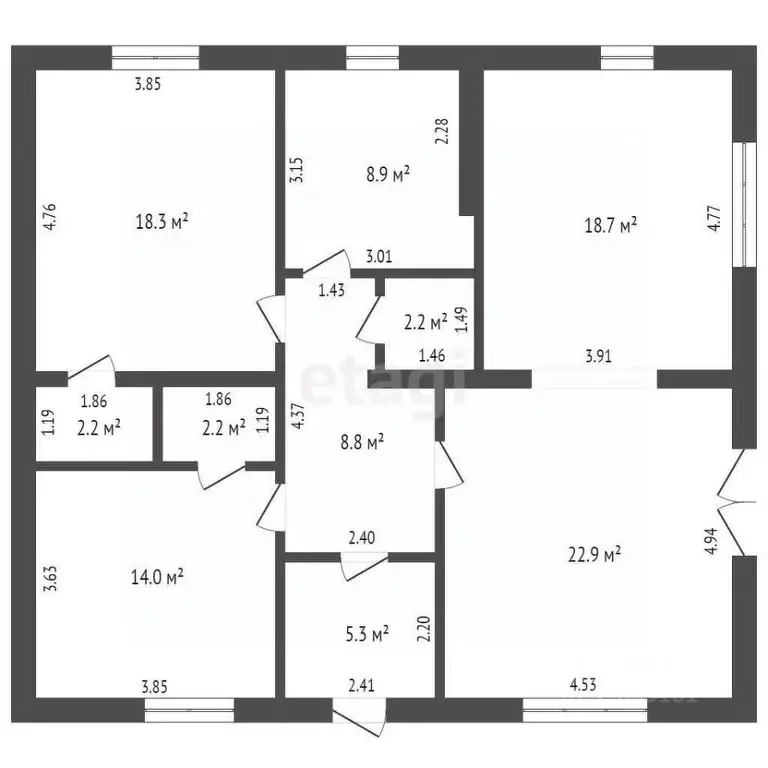 Дом в Ростовская область, Неклиновский район, Новобессергеневское ... - Фото 2