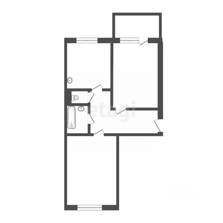 2-к кв. Иркутская область, Ангарск 22-й мкр, 18 (62.9 м) - Фото 1