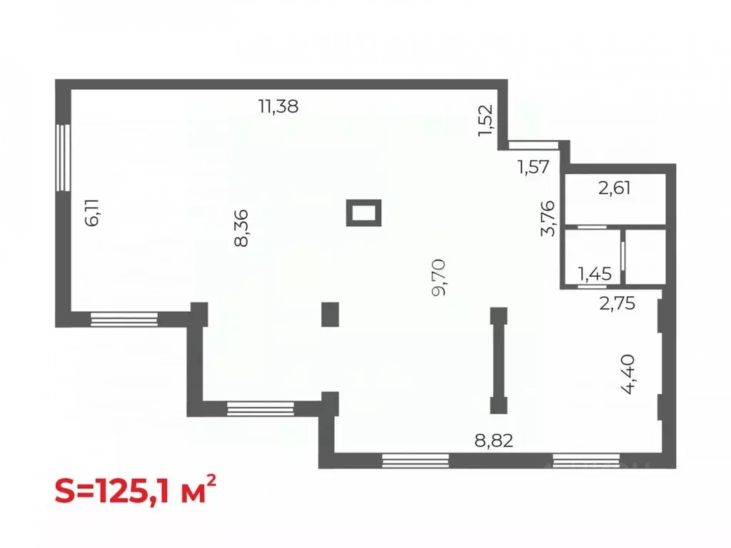 Офис в Челябинская область, Челябинск ул. Труда, 156В (125 м) - Фото 1