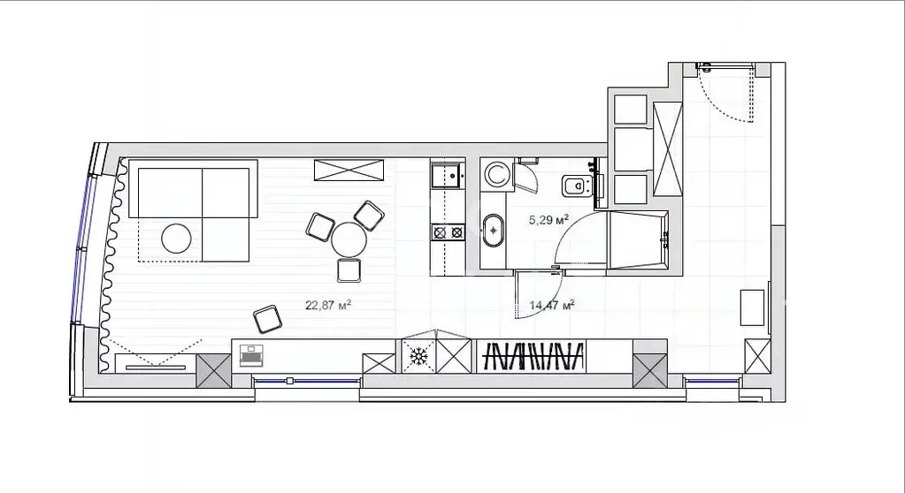 Студия Московская область, Щелково наб. Серафима Саровского, 2 (33.1 ... - Фото 2