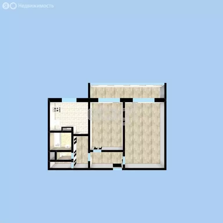 2-комнатная квартира: Ульяновск, Промышленная улица, 36 (53.9 м) - Фото 0