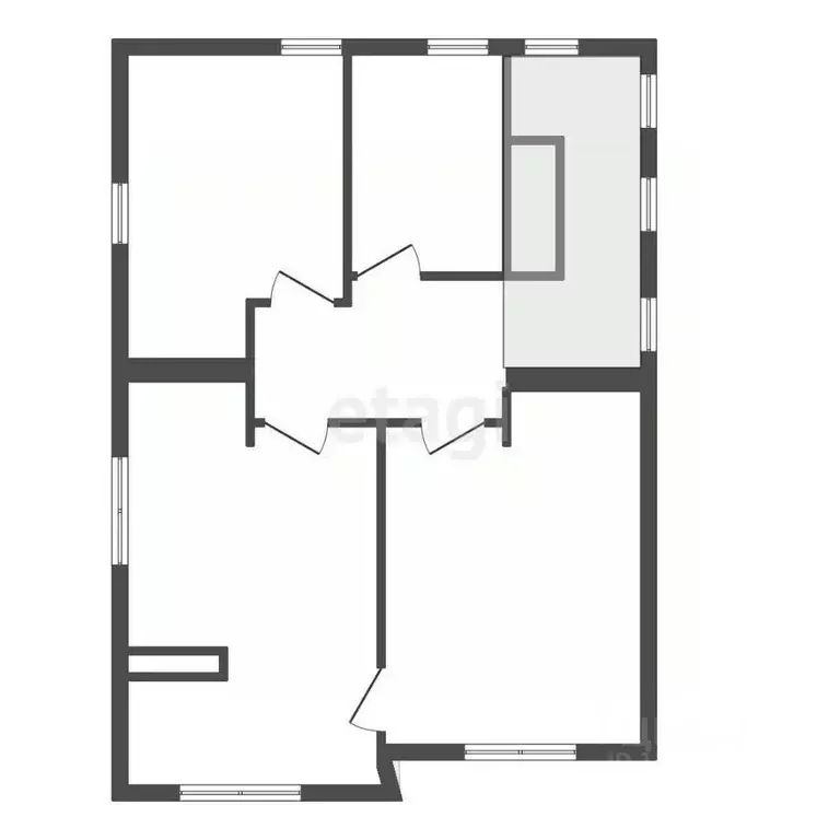 Дом в Воронежская область, Новоусманский район, пос. Отрадное ул. 1-я ... - Фото 2