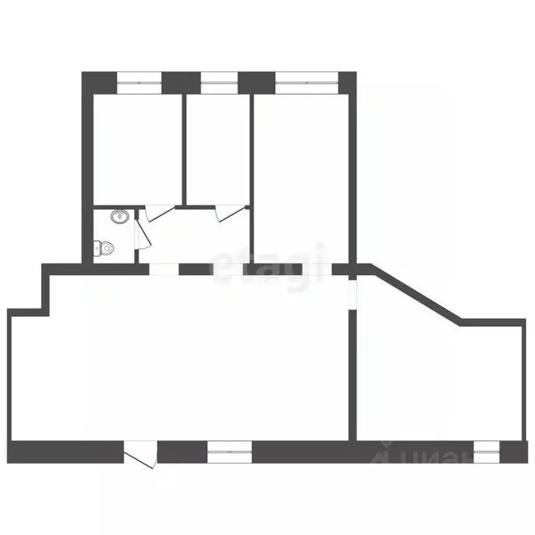 Торговая площадь в Калужская область, Калуга ул. Болотникова, 11 (128 ... - Фото 2
