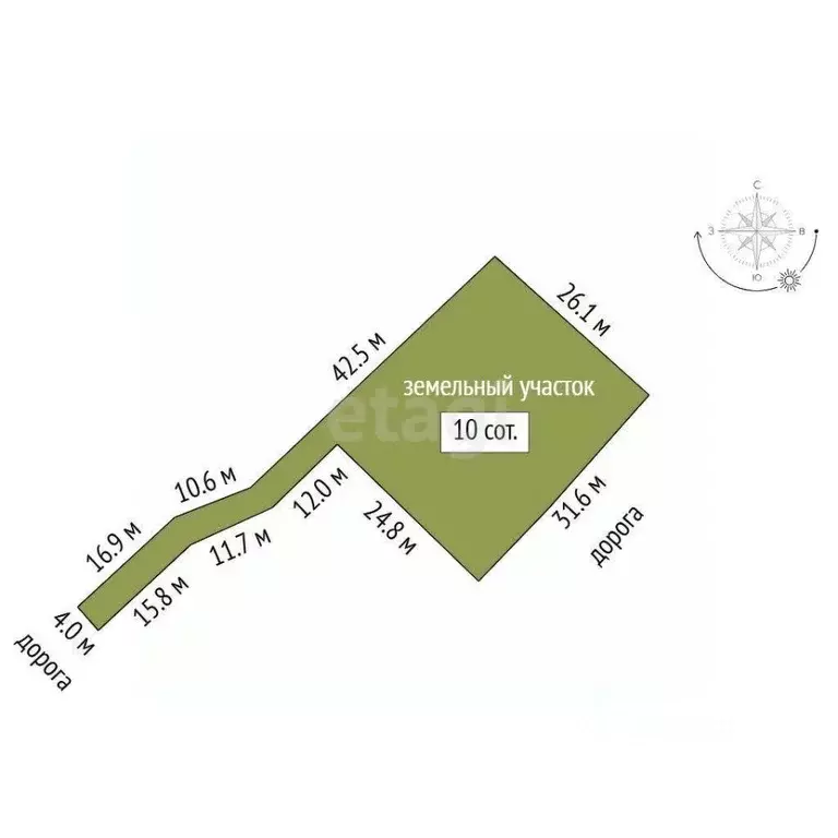 Участок в Тюменская область, Нижнетавдинский муниципальный округ, пос. ... - Фото 2