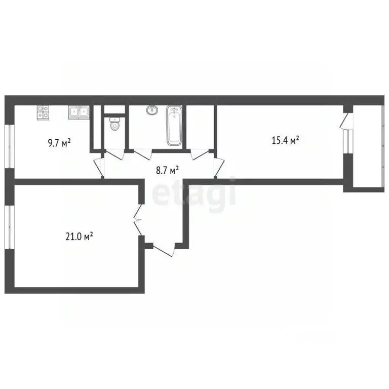 2-к кв. Москва Щелковское ш., 74 (62.0 м) - Фото 2