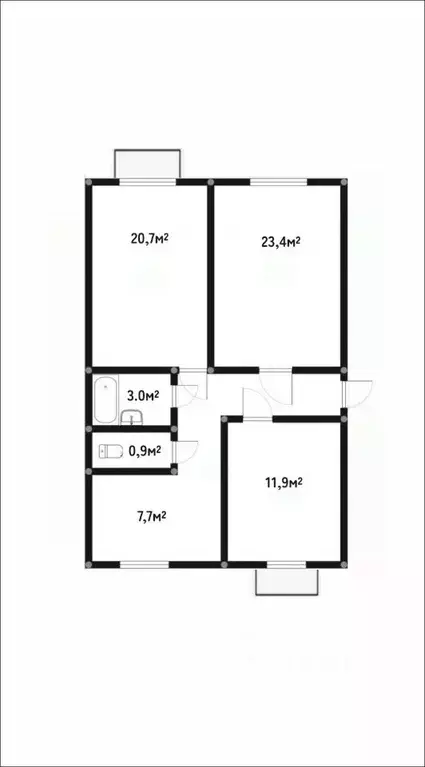 3-к кв. Санкт-Петербург Удельный просп., 31 (74.0 м) - Фото 0