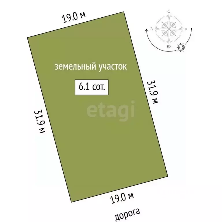 Участок в Тюменская область, Тюменский муниципальный округ, д. Елань, ... - Фото 2