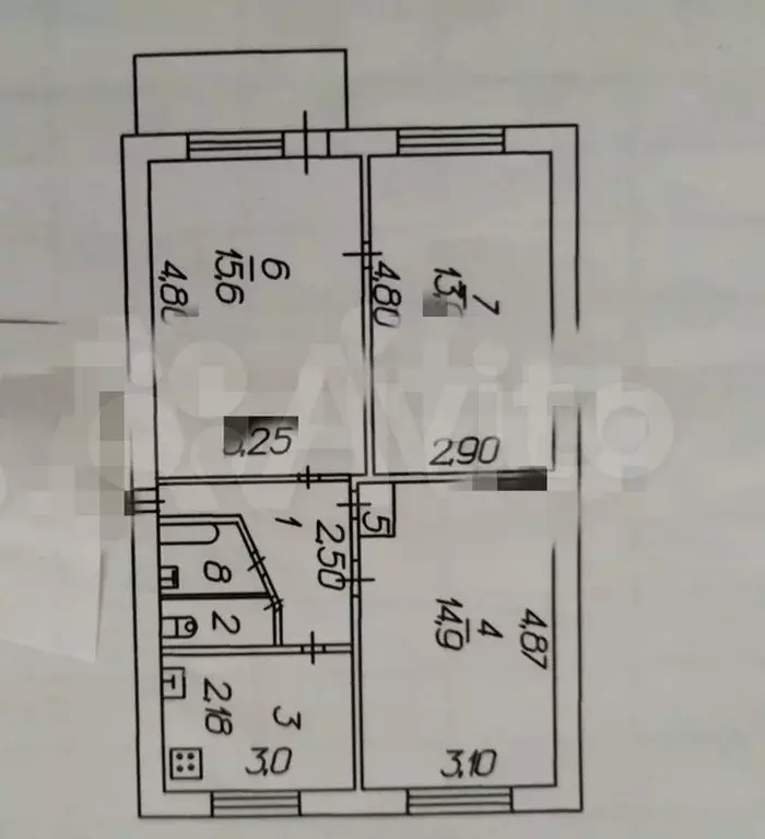 3-к. квартира, 60 м, 3/5 эт. - Фото 0