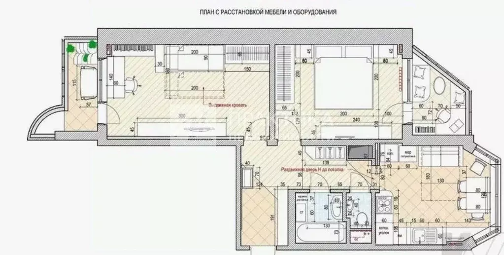 2-к кв. Москва Полярная ул., 9К2 (60.0 м) - Фото 2