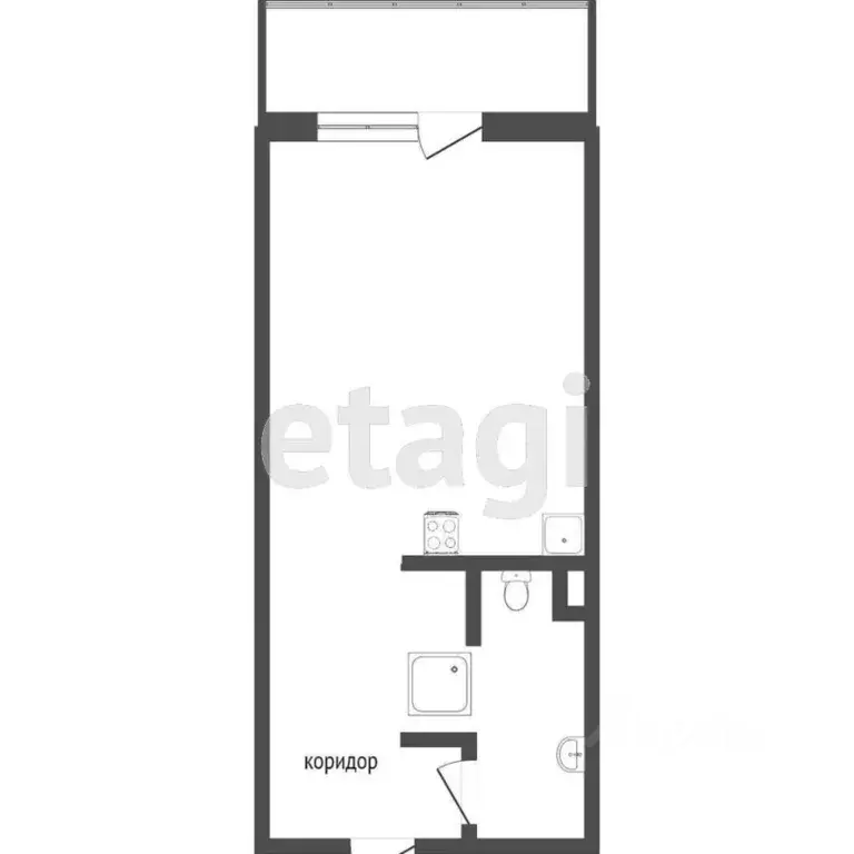 Студия Санкт-Петербург просп. Ветеранов, 171к4 (24.0 м) - Фото 1