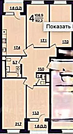 4-к кв. Москва Старопетровский проезд, 8 (112.2 м) - Фото 2