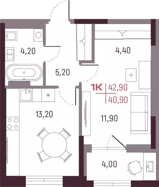 1-к кв. Свердловская область, Екатеринбург ул. Академика Вавилова, 9 ... - Фото 1