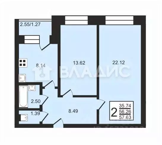 2-к кв. Коми, Сыктывкар ул. Панева, 6 (57.53 м) - Фото 2