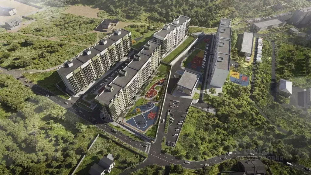 1-к кв. Крым, Феодосия ул. Грина, 45 (44.62 м) - Фото 2