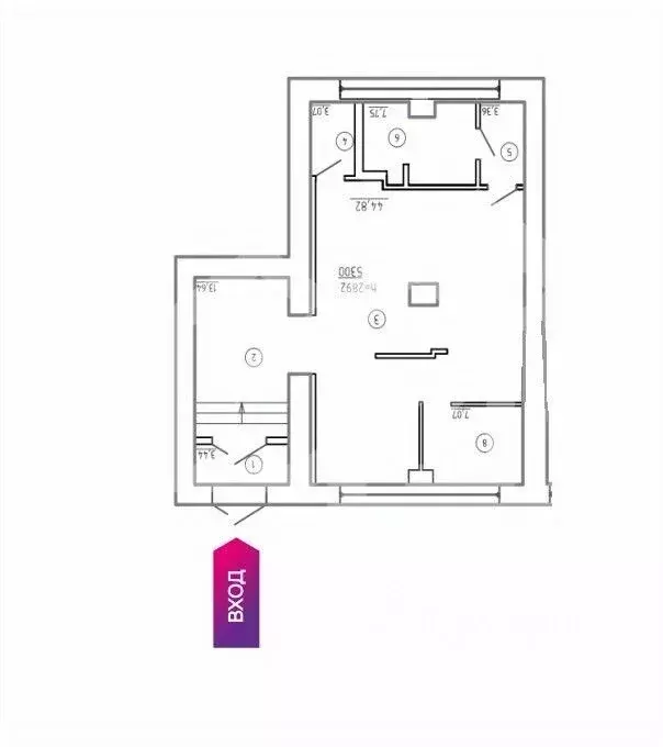 Помещение свободного назначения в Москва ул. Плющиха, 42 (95 м) - Фото 2