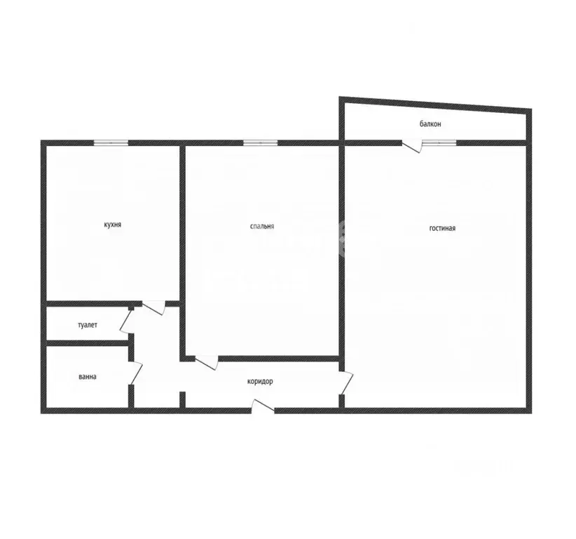 2-к кв. Тамбовская область, Тамбов ул. Чичканова, 55 (52.2 м) - Фото 1