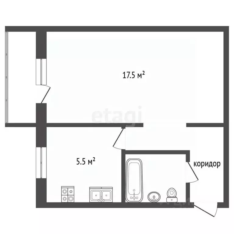 1-к кв. Самарская область, Самара ул. Свободы, 71 (29.4 м) - Фото 2
