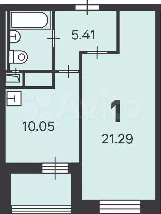 Аукцион: 1-к. квартира, 40,8 м, 3/15 эт. - Фото 0