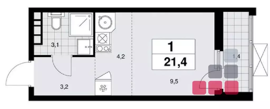 Продается студия - Фото 1