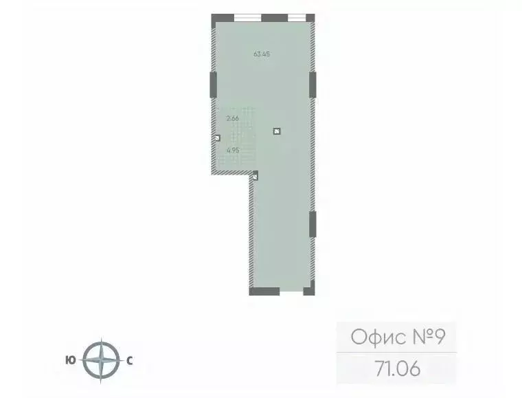 Офис в Санкт-Петербург Морская миля жилой комплекс (71 м) - Фото 1