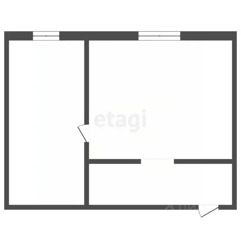 2-к кв. Владимирская область, Меленки ул. 60 лет Октября, 27 (33.4 м) - Фото 1