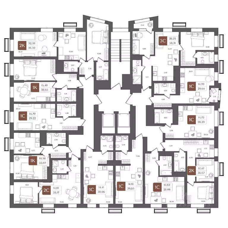 Студия Башкортостан, Уфа Глумилино жилрайон, Холмогоры жилой комплекс ... - Фото 2