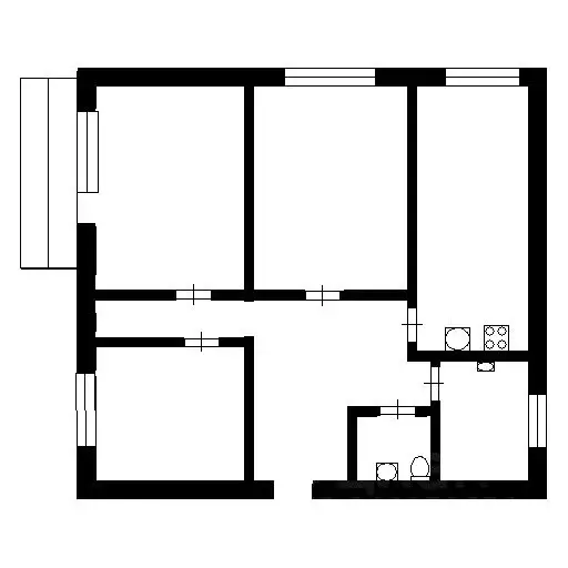 3-к кв. Саха (Якутия), Якутск 203-й мкр, 7 (85.0 м) - Фото 2
