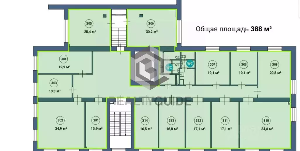 Офис в Москва Верхняя Красносельская ул., 17АС1б (388 м) - Фото 1