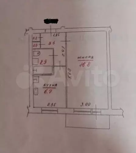 1-к. квартира, 30,3 м, 2/5 эт. - Фото 0