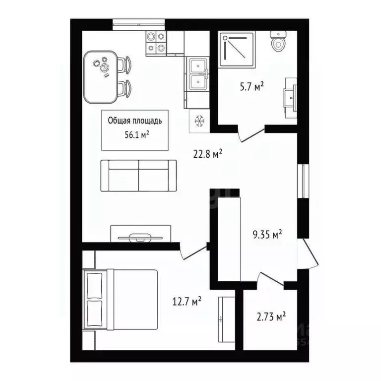 Дом в Новосибирская область, Искитимский район, Мичуринский сельсовет, ... - Фото 2