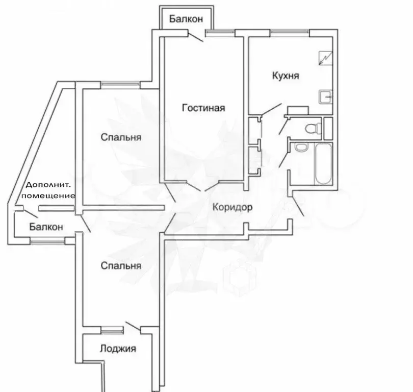 3-к. квартира, 75 м, 8/17 эт. - Фото 0