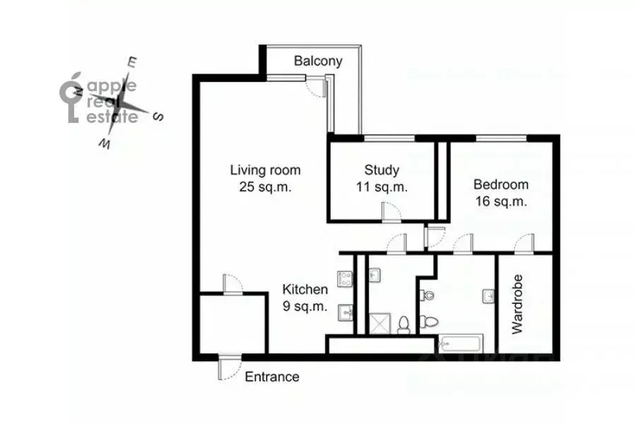 3-к кв. Москва Мосфильмовская ул., 70к3 (100.0 м) - Фото 2