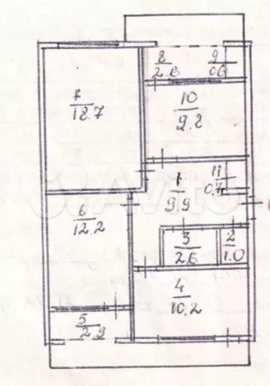 3-к. квартира, 71 м, 5/5 эт. - Фото 0