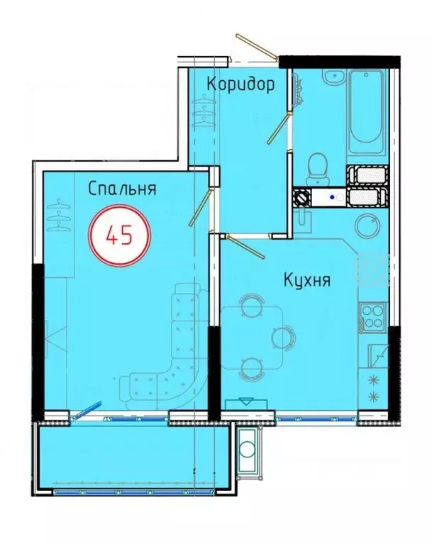 1-к кв. Краснодарский край, Темрюк ул. Обороны, 2/2 (40.6 м) - Фото 0