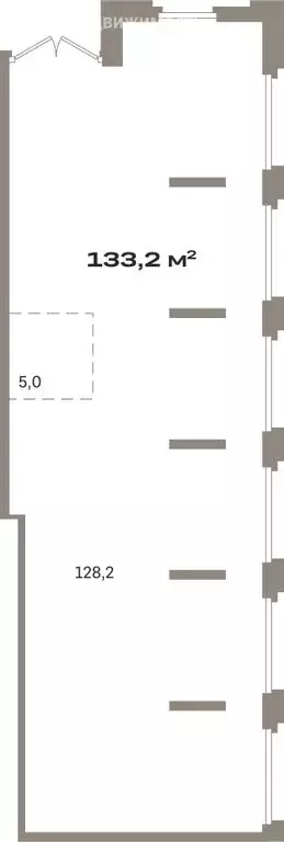Помещение свободного назначения (133.19 м) - Фото 1