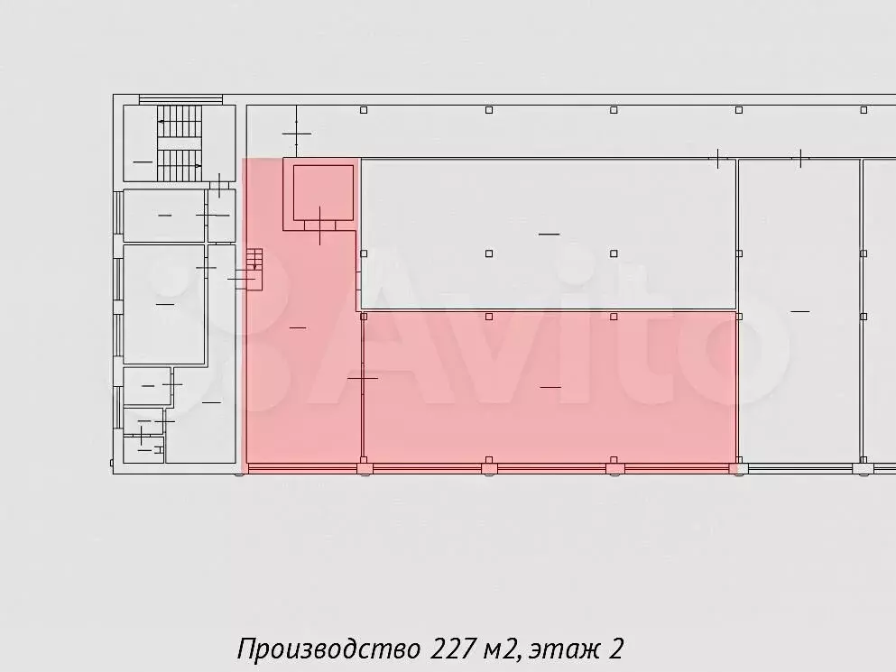 2-этаж. Вода. Гр.Лифт. С/У. Пр-во. Склад, 227 м - Фото 0