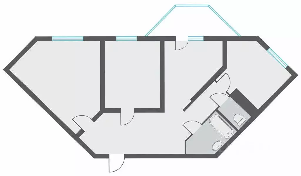 3-к кв. Свердловская область, Среднеуральск Лесная ул., 2А (71.0 м) - Фото 2